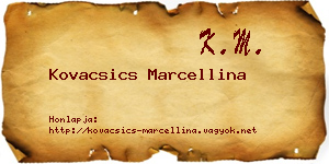 Kovacsics Marcellina névjegykártya